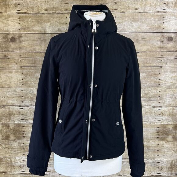 Hollister Sz XS Women’s All Weather Jacket Black Used - Picture 7 of 16